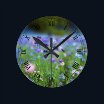 Cornflower Blue Clock
