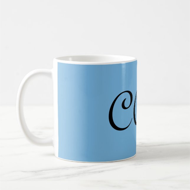 Cornflower Blue  Coffee Mug (Left)