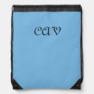 Cornflower Blue Drawstring Bag