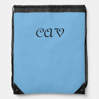 Cornflower Blue  Drawstring Bag