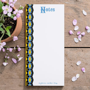 Cornflower Blue Floral Magnetic Fridge Pad