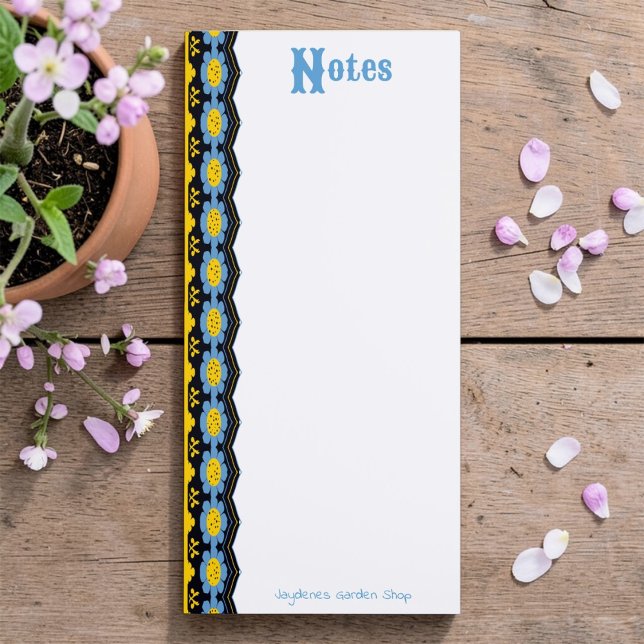 Cornflower Blue Floral Magnetic Fridge Pad (Made by hand with love. Fits perfectly on the fridge. Great gift or corporate giveaway. Customize it)