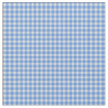 Cornflower Blue Gingham Check Pattern  Fabric