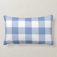 Cornflower Blue Gingham Check Plaid Pattern