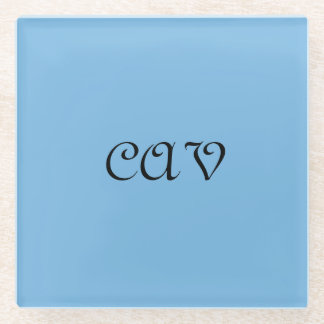 Cornflower Blue Glass Coaster