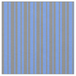 [ Thumbnail: Cornflower Blue & Gray Lines Fabric ]