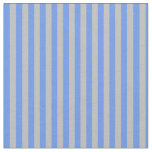 [ Thumbnail: Cornflower Blue & Grey Lines/Stripes Pattern Fabric ]