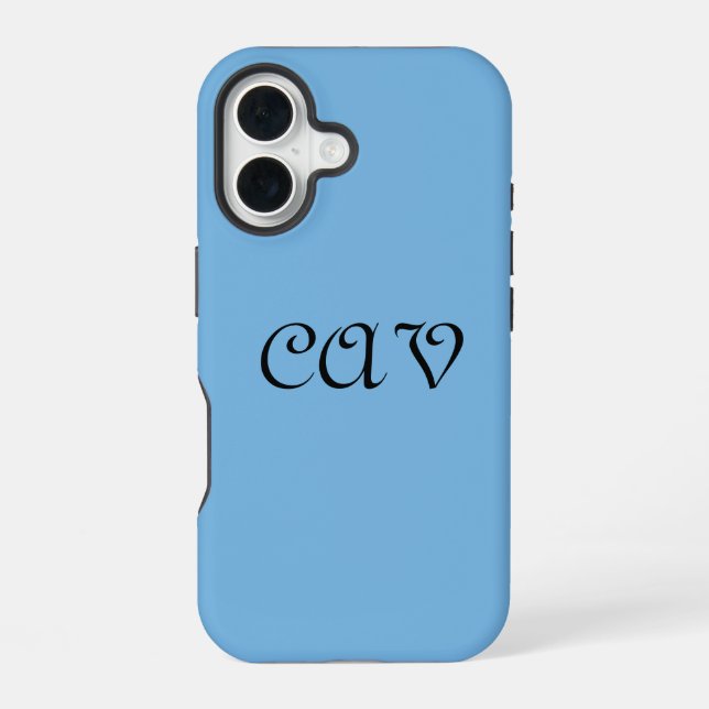 Cornflower Blue  Iphone Case (Back)