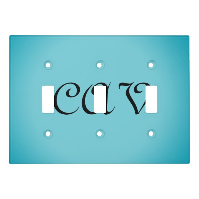 Cornflower Blue  Light Switch Cover (Front)