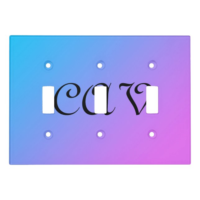 Cornflower Blue  Light Switch Cover (Front)