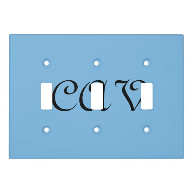 Cornflower Blue  Light Switch Cover (Front)