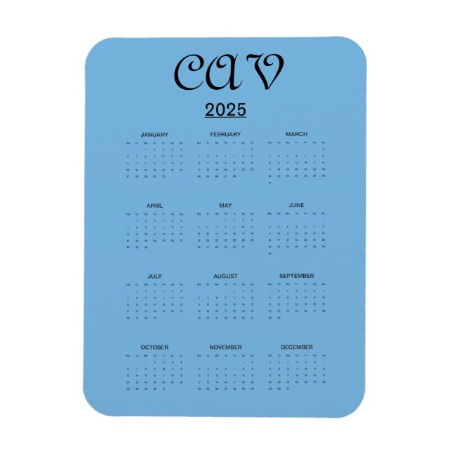 Cornflower Blue  Magnet (Vertical)
