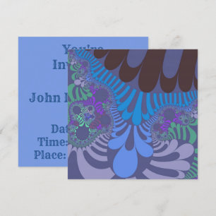 Cornflower Blue Mod Invitation