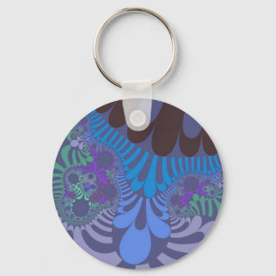 Cornflower Blue Mod Keychain