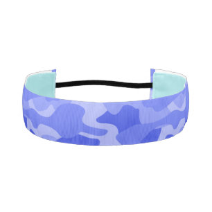 Cornflower Blue Monocolor Camo Athletic Headband