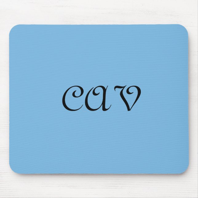 Cornflower Blue  Mouse Pad (Front)