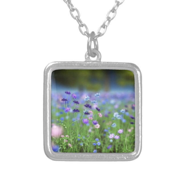 Cornflower Blue Necklace (Front)
