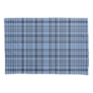 Cornflower Blue Plaid Pillowcase