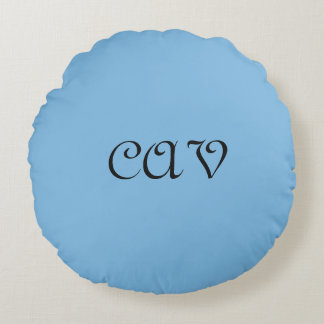Cornflower Blue  Round Pillow