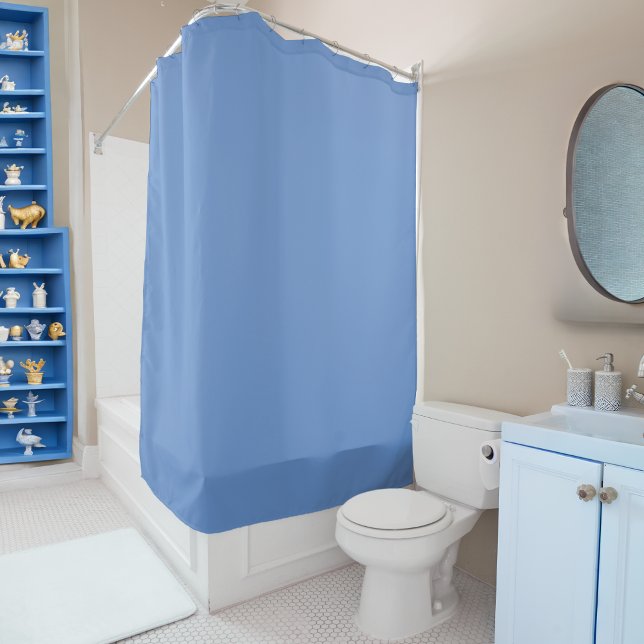 Cornflower Blue Shower Curtain (Creator Uploaded)