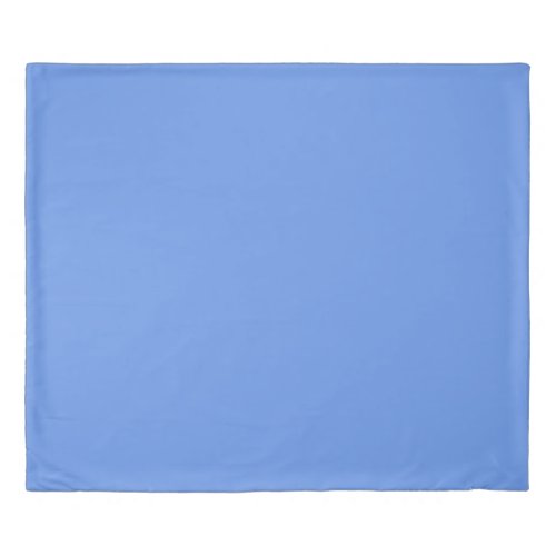 Cornflower Blue Solid Color Duvet Cover