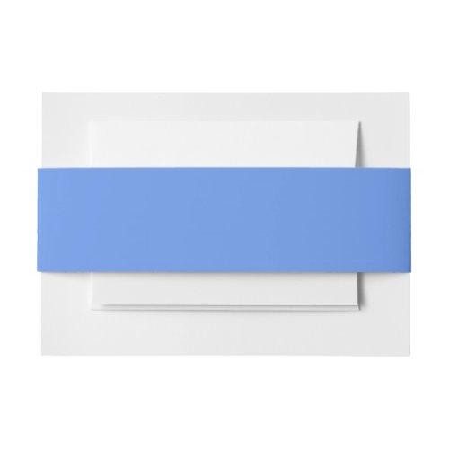 Cornflower Blue Solid Color Invitation Belly Band