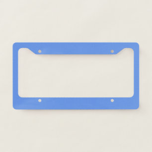Cornflower Blue Solid Color License Plate Frame