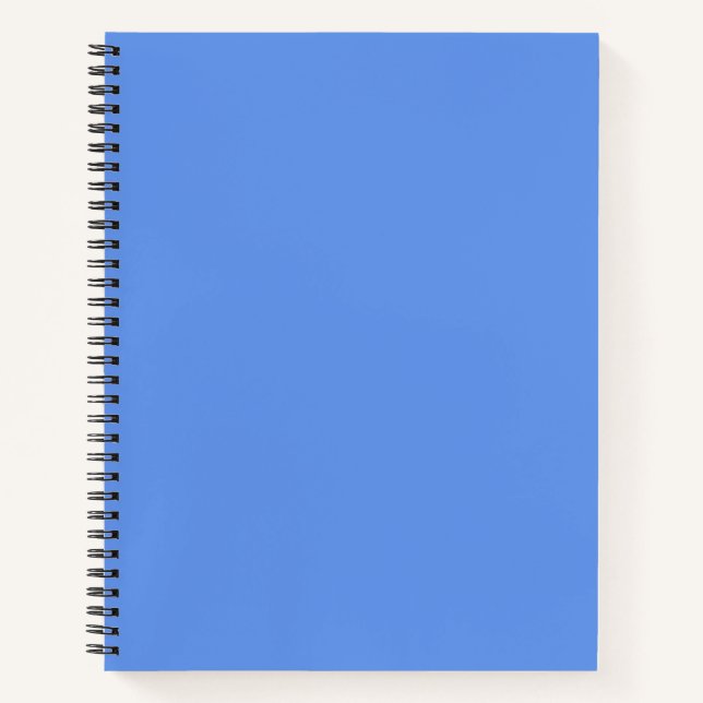Cornflower Blue Solid Color Notebook (Front)