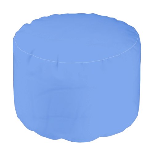 Cornflower Blue Solid Color Pouf