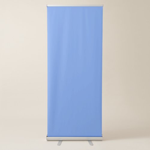 Cornflower Blue Solid Color Retractable Banner