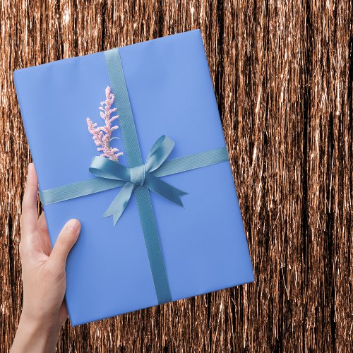 Cornflower Blue Solid Color Wrapping Paper