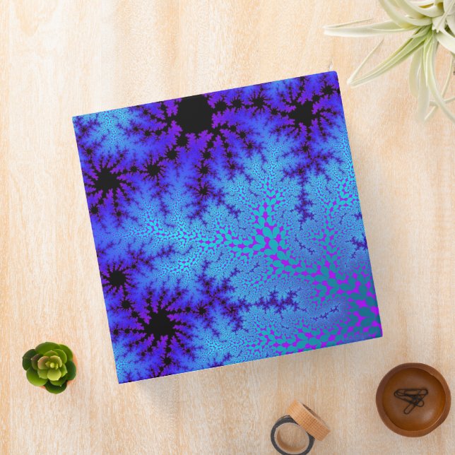 Cornflower Blue Speckle 3 Ring Binder (In Situ)