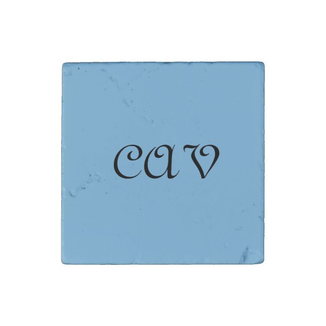 Cornflower Blue  Stone Magnet (Front)