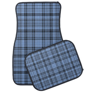 Cornflower Blue Tartan Car Floor Mat