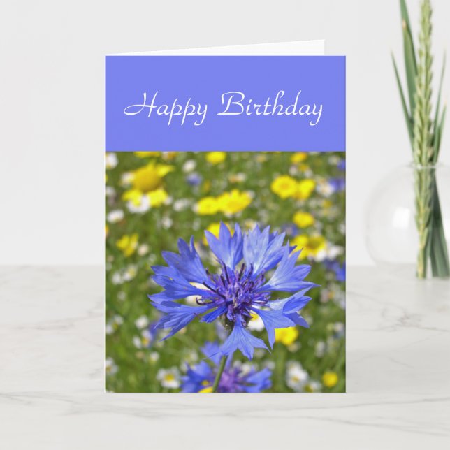 Cornflower card (Front)
