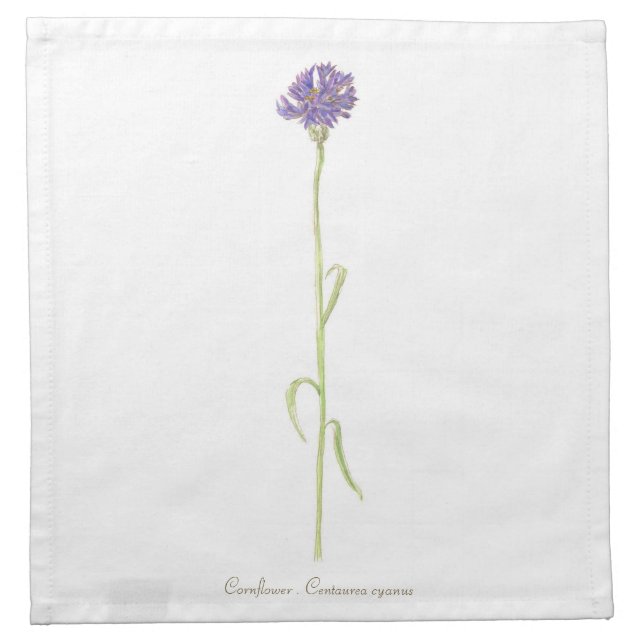 Cornflower Cloth Napkin (Front)