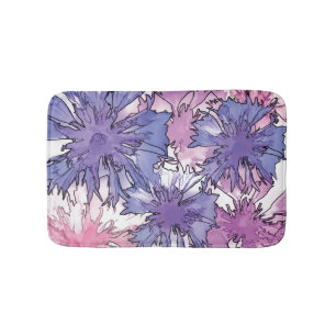 Cornflower Collage Bathroom Mat