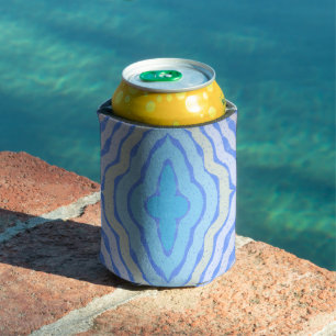 Cornflower Complimentary Colors Shabby Chic Design Can Cooler