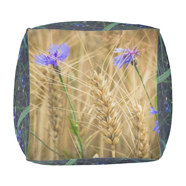 Cornflower field pouf (Bottom)