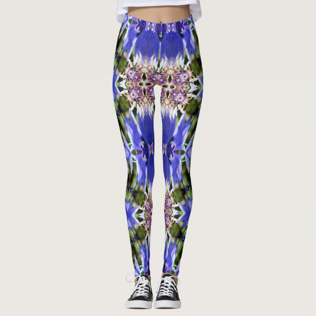 CORNFLOWER FLOWERS LEGGINGS (Front)
