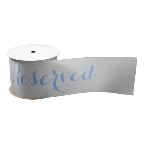 Cornflower  Gray Reserved Ribbon Seating  Tables