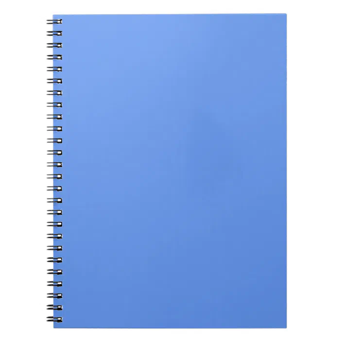 Cornflower Light Baby Blue Solid Color Background Notebook Zazzle Com