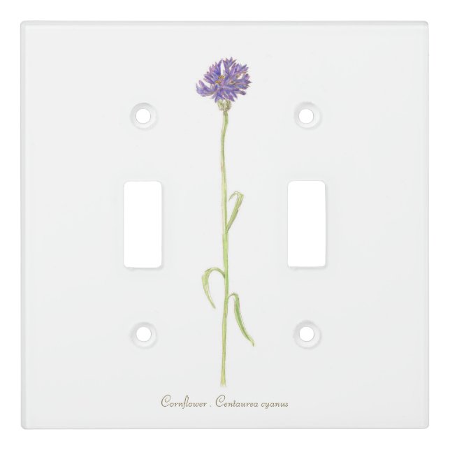 Cornflower  light switch cover (Front)