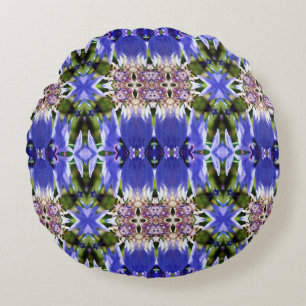 CORNFLOWER PATTERN ROUND PILLOW