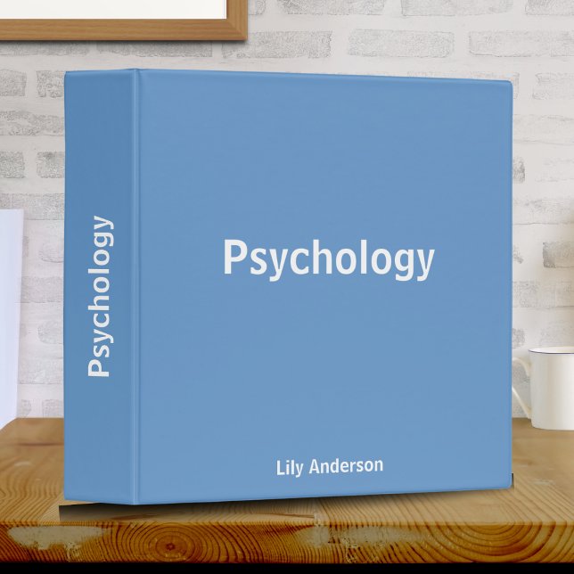 Cornflower Reflections: Personalized Psychology 3 Ring Binder (Explore Psychology: Cornflower Blue Binder. Organize, study, and enhance your learning.)