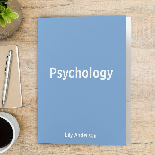 Cornflower Reflections Personalized Psychology Pocket Folder