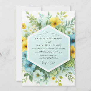 Cornflower Sun-kissed Wedding Invitation