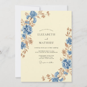 Cornflower Wildflower Wedding Invitation
