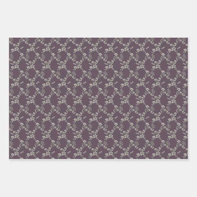 Cornflower  wrapping paper sheets (Front 3)