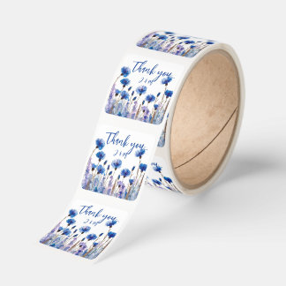 💍 Cornflowers and Lavender Bliss Square Sticker